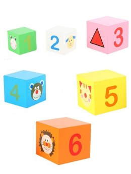 SORTER DREWNIANA UKŁADANKA PIRAMIDA WIEŻA 5020