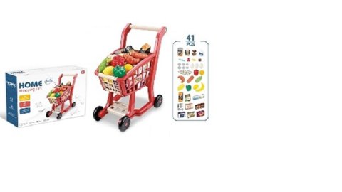 Wózek koszyk na zakupy duży akcesoria 41el.668-100