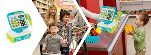 DUŻA KASA FISKALNA SKANER DŹWIĘK ŚWIATŁO 35580A