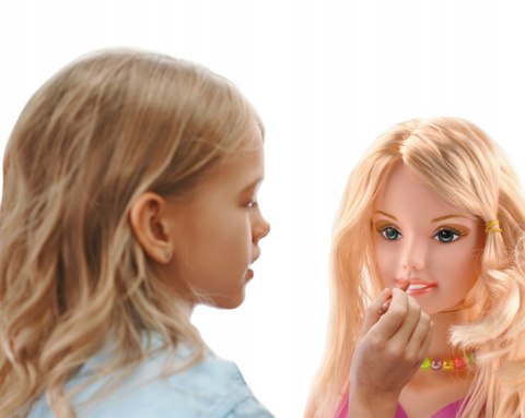 LALKA GŁOWA DO CZESANIA STYLIZACJI MAKIJAŻ 448F