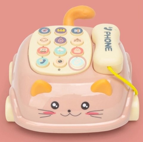 Telefon kotek jeździk dźwięk światło gryzak 215R