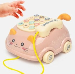 Telefon kotek jeździk dźwięk światło gryzak 215R