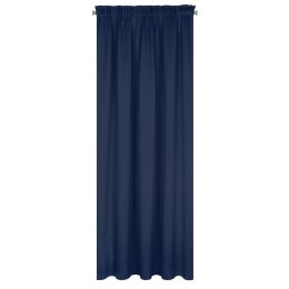 ZASŁONA   GOTOWA EUROFIRANY   LOGAN NA TAŚMIE 135X270 CM GRANATOWY