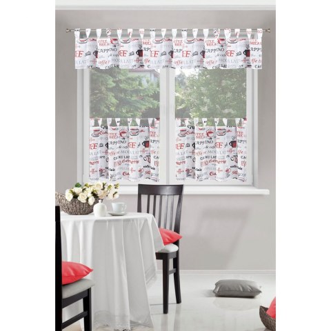 FIRANA GOTOWA CAFE 1 140X60 CM CZERWONY