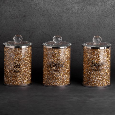 CERAMIKA 10X10X17 CM ZŁOTY