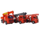 Zestaw 6 samochodów straż pożarna ruchome ele.6X