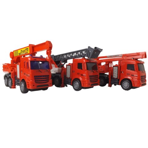 Zestaw 6 samochodów straż pożarna ruchome ele.6X