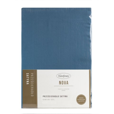 PRZEŚCIERADŁO EUROFIRANY NOVA 160X210 CM GRANATOWY