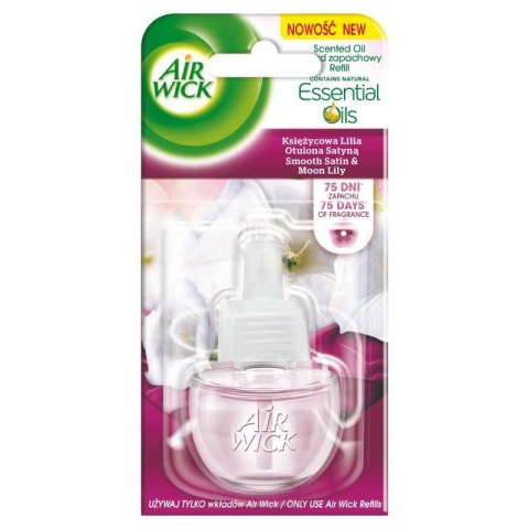 AIR WICK odświeżacz Elektryczny Księżycowa Lilia Zmysłowa Satyna wkład 19 ml 18215