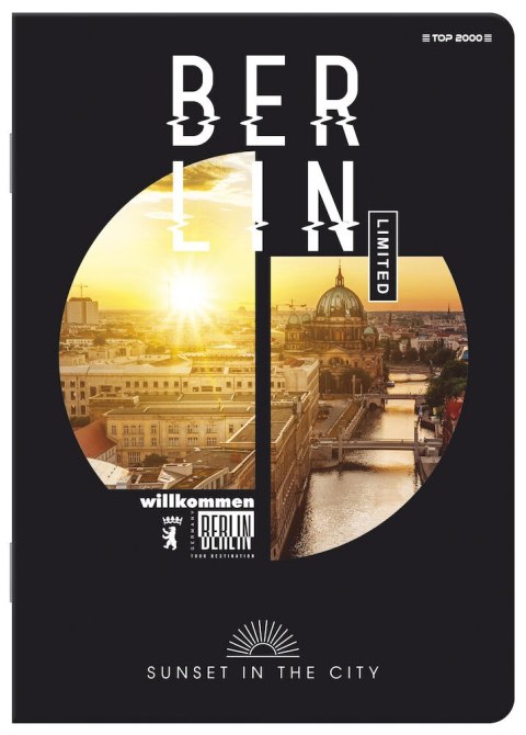 Brulion B5 160 kartek, SUNSET linia z marginesem TOP 2000 400113853