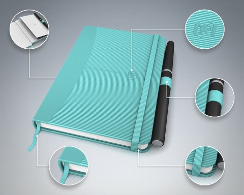 Notatnik OXFORD SIGNATURE A6 80k 90g pastelowe kolory, kratka, 100735209