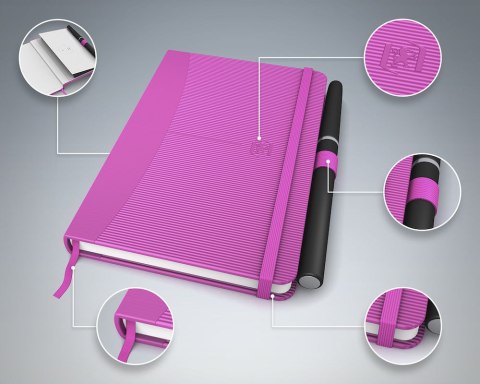 Notatnik OXFORD SIGNATURE A6 80k 90g pastelowe kolory, kratka, 100735209