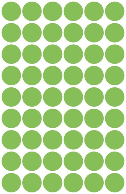 Kółka do zaznaczania zielone neon 3149 Q12 5ark trwałe, Avery Zweckform