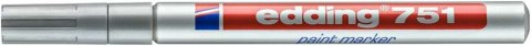 Marker lakierowy 1-2mm 751 srebrny EDDING końcowka okrągła