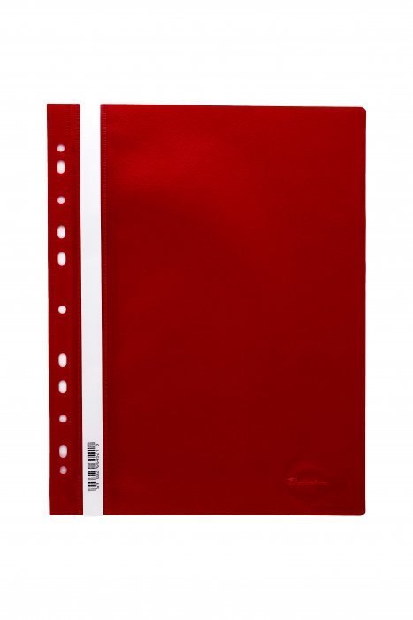 Skoroszyt wpinany PP DOTTS (20) czerwony wzmocniony polipropyle SPP-DOT-02-01