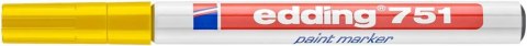 Marker lak.1-2mm 751 żółty EDD ING końcowka okrągła (X)