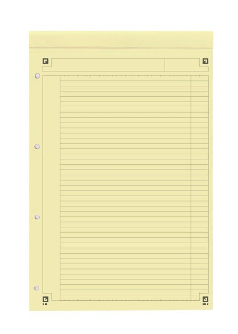 Notatnik A4+ 80k linia żółty OXFORD Notepad International 100100101