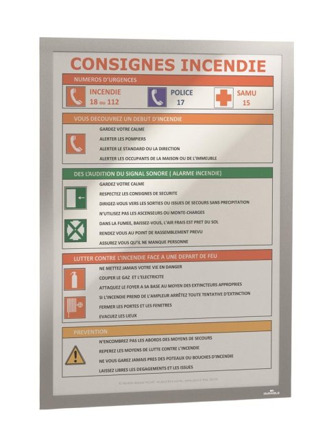 Ramki MAGAFRAME A3 srebrne (2sztuki) DURABLE 4873-23