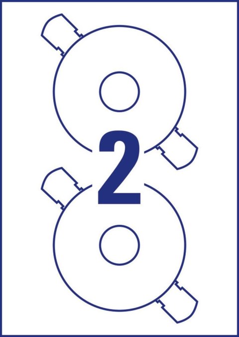 Etykiety na płyty CD L6043-25 Q117 25 ark. Avery Zweckform