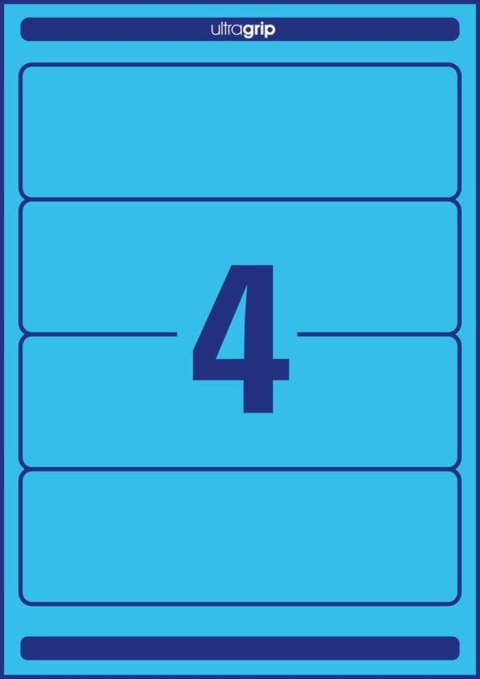 Etykiety na segregatory L4767-100 61x192 100 ark niebieskie, Avery Zweckform (X)