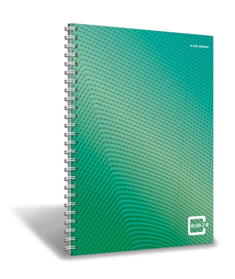 Kołonotatnik_A5 80 kartek, kratka z marginesem, COLOR 2.0, TOP 2000, 4001