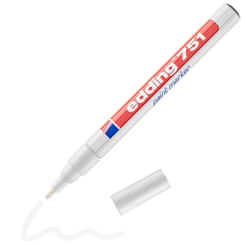 Marker lakierowy 1-2mm 751 biały EDDING końcowka okrągła Edding