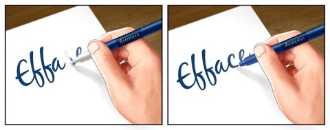 Pióro wieczne (F) + wymazywacz + długi nabój ALLURE CHROME CT WATERMAN, 2135200, blister