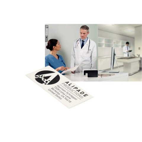 Kaseta_z samoprzylepnymi, papierowymi etykietami Leitz Icon, format 36x88 mm, 600 etykiet 70120001 (X)