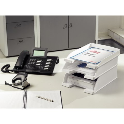 Półka na dokumenty Leitz Plus - Jumbo, przezroczysty, mleczny 52330003