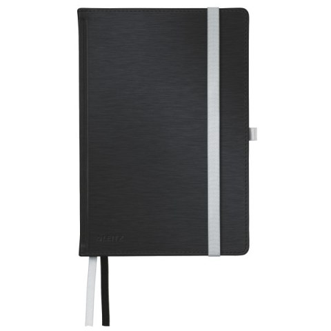 Notatnik w twardej oprawie Leitz Style A5, w kratkę, czarny 44860094