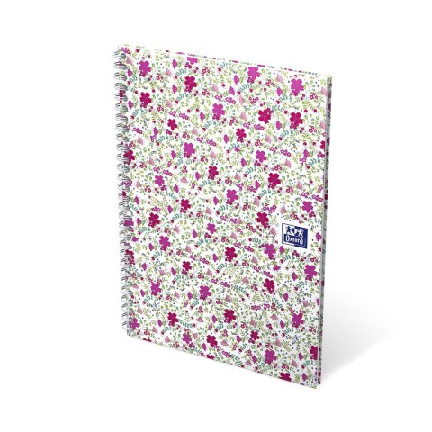 Kołonotatnik B5 60 kartek linia/tagi Floral Oxford 400094959