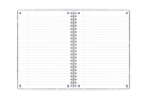 Kołonotatnik B5 60 kartek linia/tagi Floral Oxford 400094959