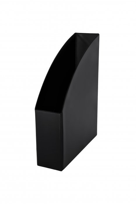 Pojemnik na czasopisma DOTTS A4 7cm czarny PCV (SD-35-01) SE-DOT-35-01