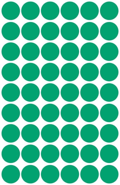 Kółka do zaznaczania zielone 3143 Q12 5 ark. Avery Zweckform