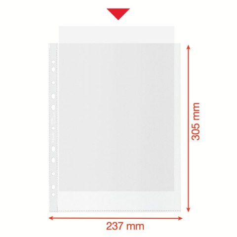 Koszulka groszkowa Recycled Premium PP 100 mic. A4, 627504, MAXI , 50 szt. Esselte 627504