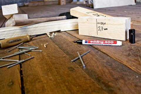 Marker permanentny e-400 EDDING, 1mm, niebieski