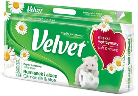 Papier toaletowy Velvet rumianek & aloes 8 rolek