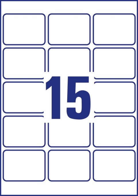 Etykiety błyszczące C6080-10 63,5 x 46,6 10 ark Avery Zweckform (X)