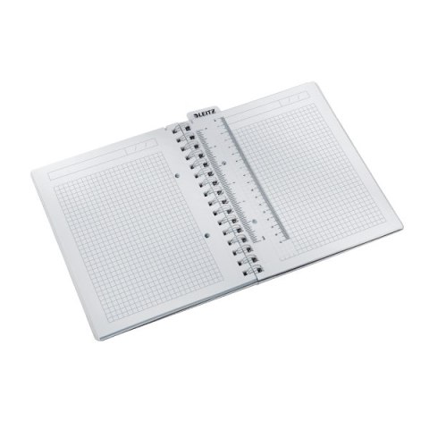 Kołonotatnik w kratkę A5 PP Leitz WOW, biały 46410001