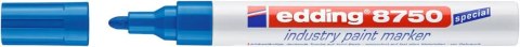 Marker lakierowy przemysłowy okrągła końcówka 2-4 mm niebieski Edding 8750/003/N