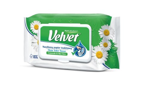 Papier toaletowy VELVET nawilżany (42) RUMIANKOWY