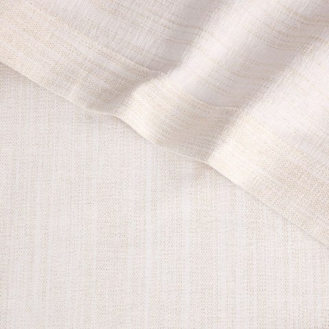 BIEŻNIK EUROFIRANY ZE ZŁOTĄ NICIĄ I KANTĄ ZOJA 40X200 BIAŁY