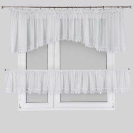 FIRANA GOTOWA EUROFIRANY   DAGMARA-3 400X65 CM BIAŁY