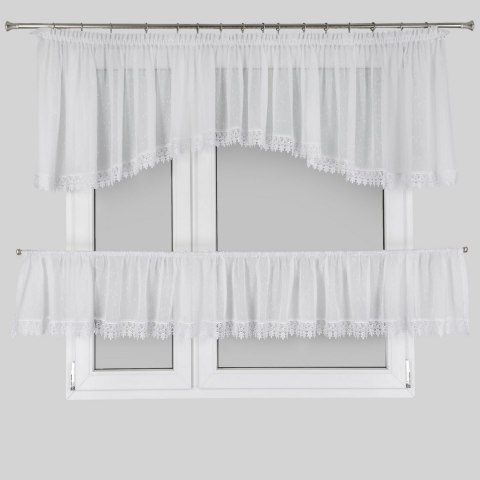 FIRANA GOTOWA EUROFIRANY   DAGMARA-3 400X65 CM BIAŁY