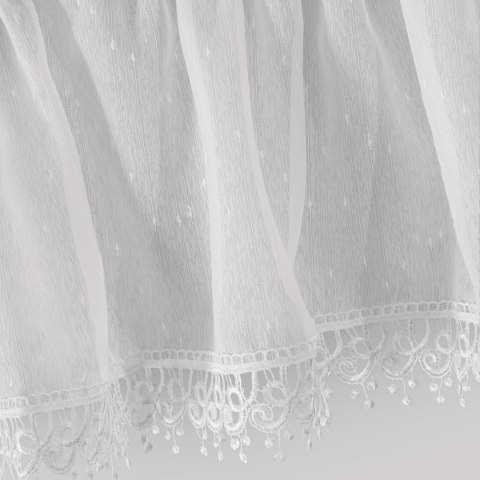 FIRANA FIRANKA GOTOWA EUROFIRANY   DAGMARA-5 400X65 CM BIAŁY