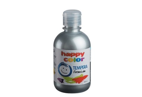 Farba Tempera Premium 300ml, srebrny, Happy Color HA 3310 0300-81