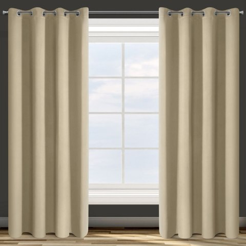 ZASŁONA GOTOWA   D91 PARISA 140X250 CM BEŻOWY