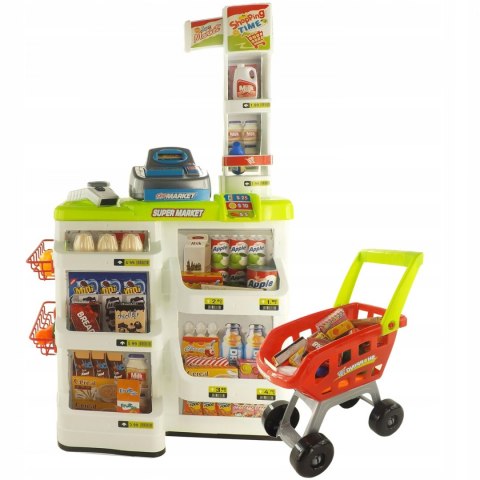 SUPERMARKET SKLEP WÓZEK NA ZAKUPY KASA WAGA 668-03Z