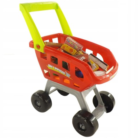 SUPERMARKET SKLEP WÓZEK NA ZAKUPY KASA WAGA 668-03Z