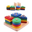 Sorter układanka drewniana figury kolory 1071
